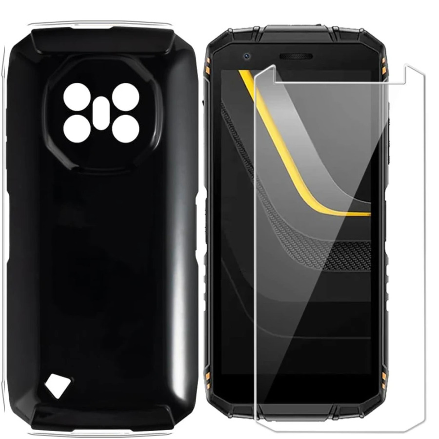 Стеклянный + силиконовый чехол 2-в-1 для Doogee Fire 3 Pro/Fire 3 Ultra, защитная пленка из закаленного стекла для Doogee Fire 3