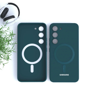 Для магнитного чехла Samsung Galaxy S25 FE S24 S23 S22 S21 S20 FE Magsafe S25FE противоударный полное покрытие жидкий силиконовый гелевый чехол