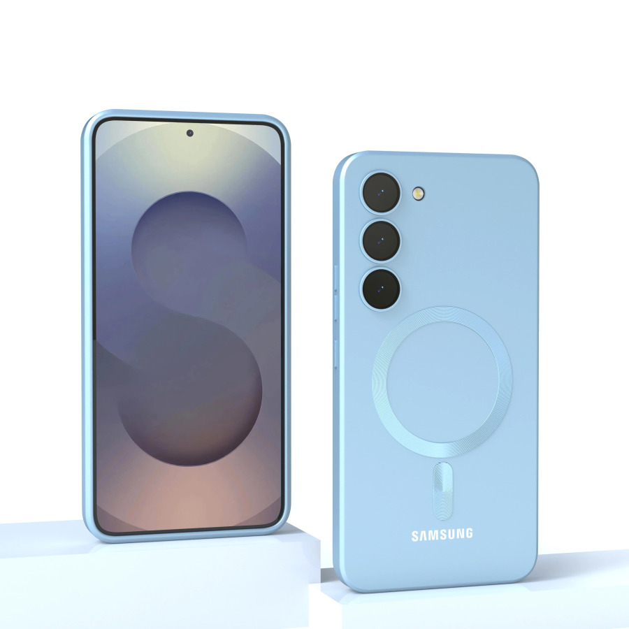 Для магнитного чехла Samsung Galaxy S25 FE S24 S23 S22 S21 S20 FE Magsafe S25FE противоударный полное покрытие жидкий силиконовый гелевый чехол