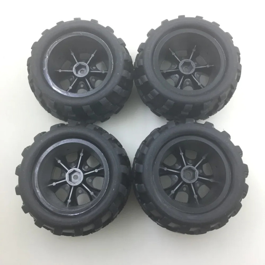 2 левые шины + 2 правые шины для радиоуправляемой машины Wltoys A979 1/18, запасные части A979-01/02, аксессуары