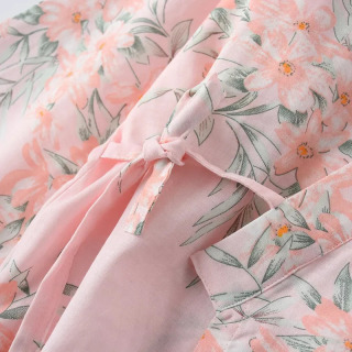100% paxtadan tayyorlangan ayollar pijama kiyimi ayollar qisqa yengli kimono xalat toʻplamlari uzun shimlar pijama kostyumlari uy kiyimi Pijama Seda