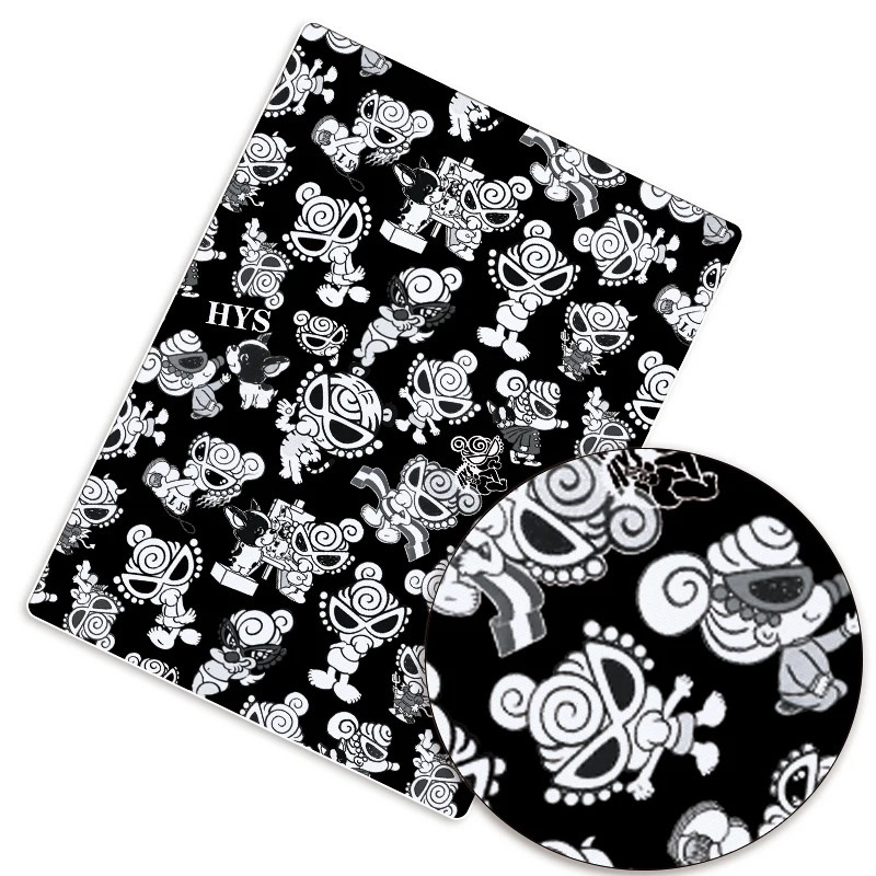 Multfilmli mato paxta 140x50 sm patchwork mato Bolalar uy toʻqimachilik tikuvchilik qoʻgʻirchoq kiyim parda Polyester paxta mato