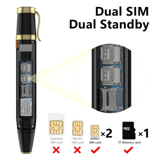 Yangi telefon BM111, 1800 mA/soat, 2G, GSM, ikkita SIM-karta