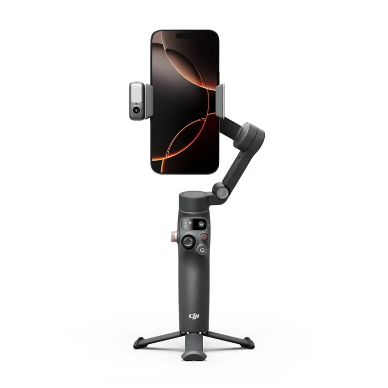 DJI Osmo Mobile 8 - kuzatuv va barqarorlashtirish funksiyalariga ega mobil telefonlar uchun uch oʻqli aqlli gimbal, original DJI OM 8, stokda.