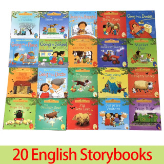 20 книг, сборники рассказов, английские дети, изображение Usborne, Livros, детские знаменитые фермерские сказки, Eary Education, Libros Comics Art 1