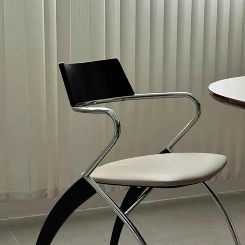 2 ta moda ovqat kreslolari toʻplami qulay ochiq bogʻda ovqatlanish stullari Premium oqlangan Fauteuil dizayni yashash xonasi mebellari