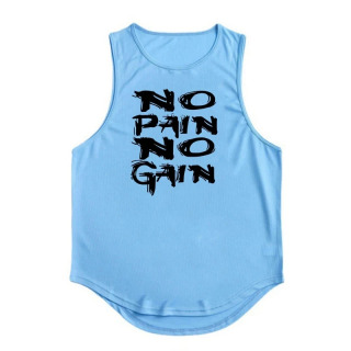 Erkaklar uchun V-boʻyinli Polyester Fitness T-koʻylak.