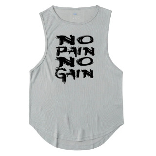 Erkaklar uchun V-boʻyinli Polyester Fitness T-koʻylak.