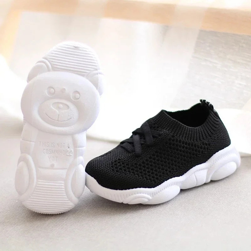 Bolalar poyafzallari Bolalar krossovkalari sirpanmaydigan yumshoq kauchuk taglik kundalik tekis krossovkalar Bolalar oʻlchami Qizlar uchun sport poyafzallari Oʻgʻil bolalar uchun