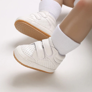 Детская Спортивная Обувь First Step С Мягкой Плоской Подошвой, Противоскользящим Верхом Из Кожи Для Мальчиков И Девочек