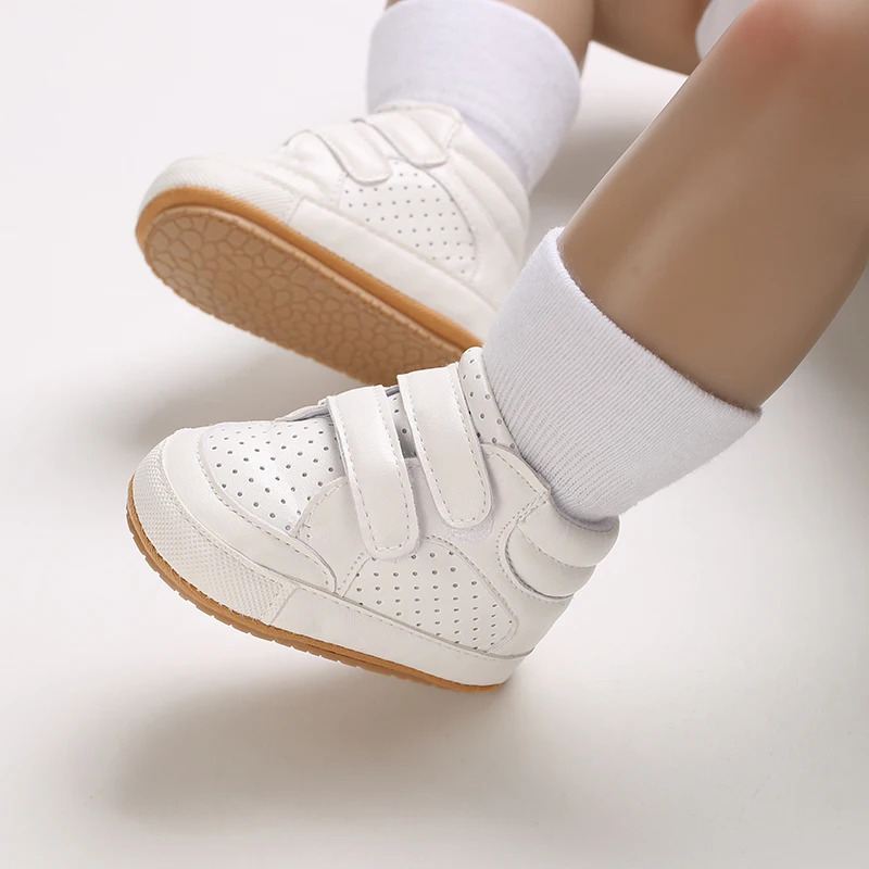 Детская Спортивная Обувь First Step С Мягкой Плоской Подошвой, Противоскользящим Верхом Из Кожи Для Мальчиков И Девочек