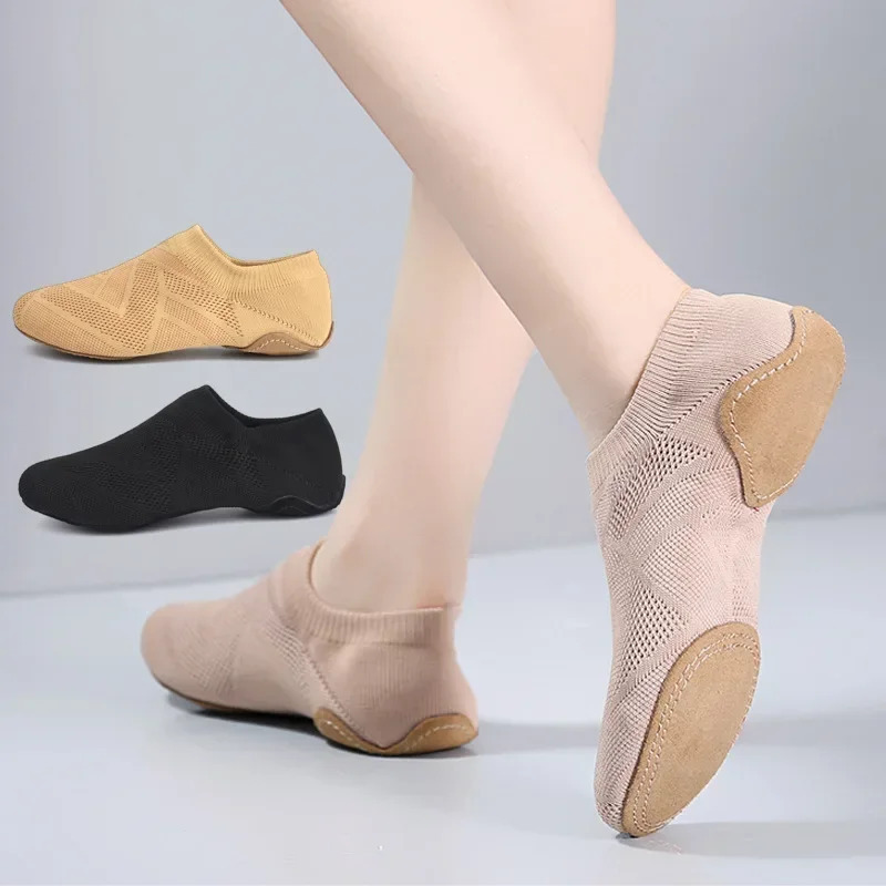 Sneakers Ballet Dance Shoes Women Soft Training Shoes Adult Teacher Cheerleading Shoe Outdoor Ballet Shoes Yoga Belly Dance