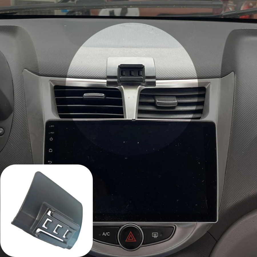 Автомобильный держатель телефона для Hyundai Accent 2011 2012 2013-2017, крепления для мобильных телефонов, автомобильная беспроводная зарядка, специальные аксессуары с фиксированной базой