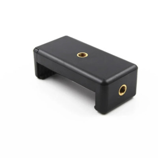 1 dona Ikki teshikli tripodli telefon ushlagichi Ikki teshikli mobil telefon tripodli qisqichi Mobil telefon aksessuarlari Portativ universal kronshteyn