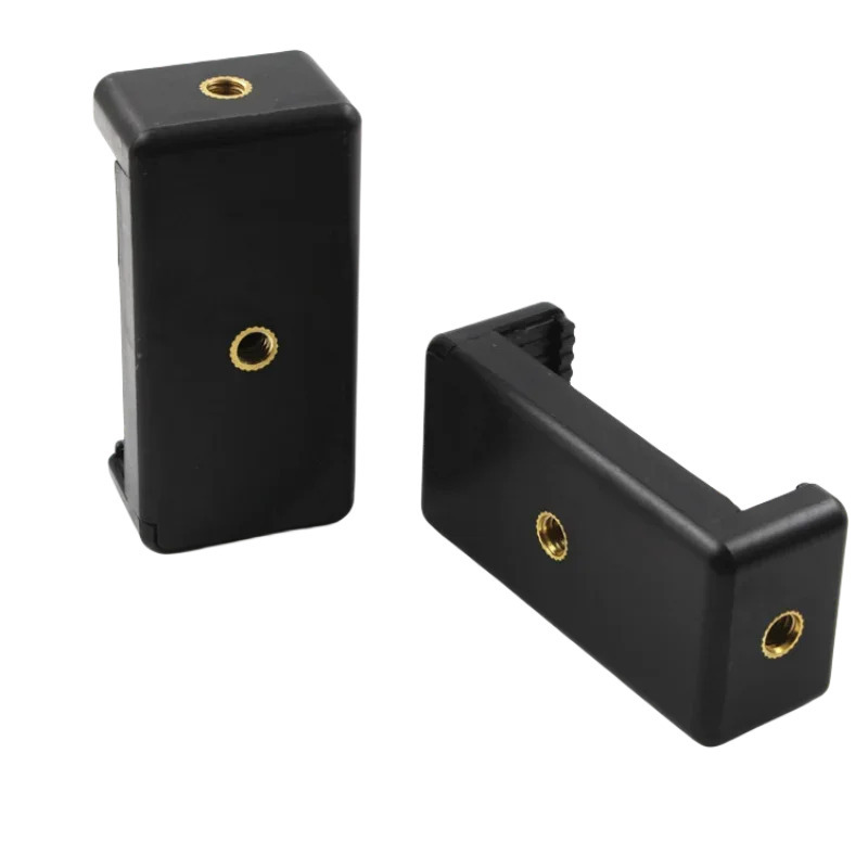 1 dona Ikki teshikli tripodli telefon ushlagichi Ikki teshikli mobil telefon tripodli qisqichi Mobil telefon aksessuarlari Portativ universal kronshteyn