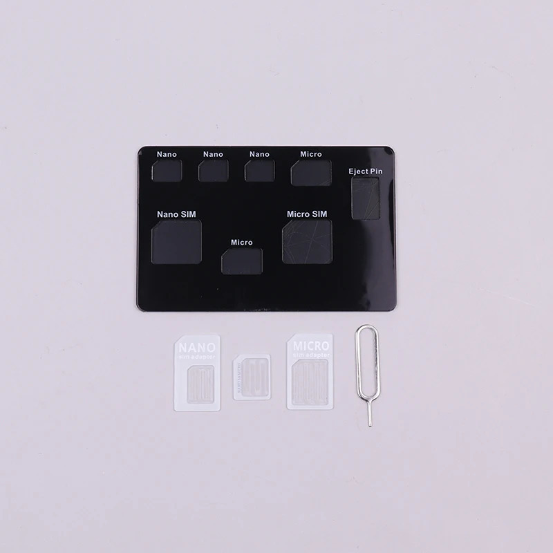 Yupqa SIM-karta ushlagichi va Microsd kartani saqlash qutisi va telefon pinchasi kiritilgan