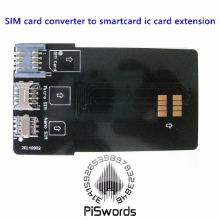 SIM-kartadan smart-kartaga konvertor IC-kartani standart Micro SIM-kartaga kengaytirish va Nano-Sim-karta adapter adapter toʻplami черный