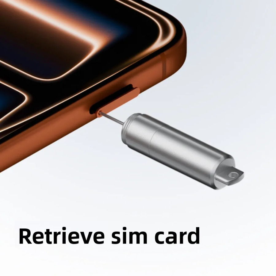 2 в 1, брелок для SIM-карты, лоток для выталкивателя, штифт для защиты от потери, портативная игла для удаления выброса, компактная щетка для чистки