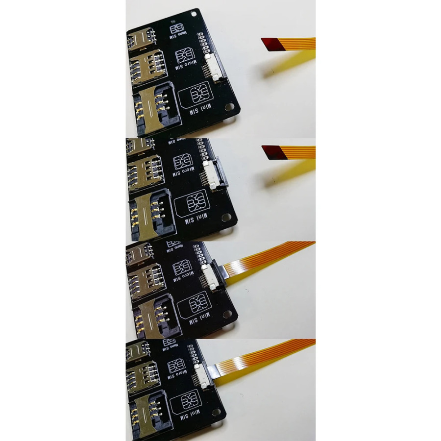 4 в 1 телефон IC карта активации Инструмент Micro в SIM карту, преобразователь карты расширения адаптер Nano SIM FPC 15 см гибкий кабель линия