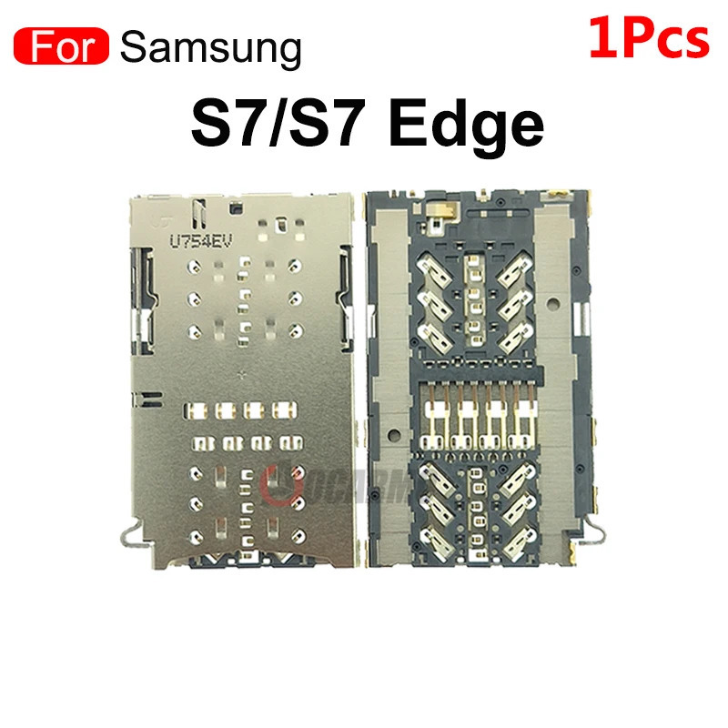 Samsung Galaxy S7 S7edge S8 S8+ S9 Note 10 uchun SIM-kartani oʻqish moslamasi ushlagichini almashtirish qismlari