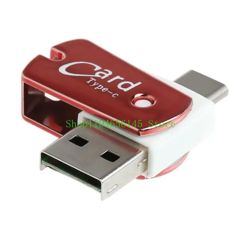 Koʻp funktsiyali xotira kartasini oʻquvchi USB 3.1 Type C Micro SD TF kartani oʻquvchi OTG funktsiyasi bilan kompyuter noutbuki aksessuarlari