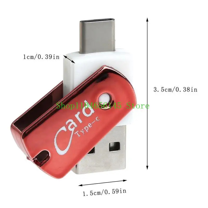 Koʻp funktsiyali xotira kartasini oʻquvchi USB 3.1 Type C Micro SD TF kartani oʻquvchi OTG funktsiyasi bilan kompyuter noutbuki aksessuarlari