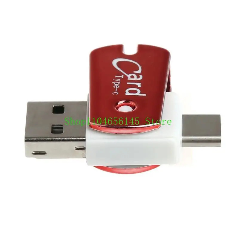 Koʻp funktsiyali xotira kartasini oʻquvchi USB 3.1 Type C Micro SD TF kartani oʻquvchi OTG funktsiyasi bilan kompyuter noutbuki aksessuarlari